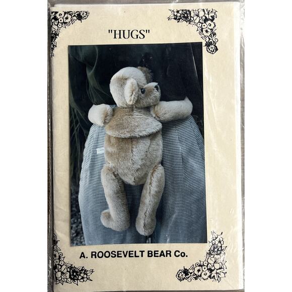 Hugs Plush Bear Sewing Pattern 16 Inch Toy Craft A Roosevelt Bear Company - Picture 1 of 5